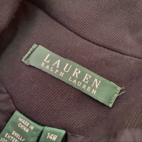 Lauren Ralph Lauren black crest blazer 14W - Picture 8 of 9